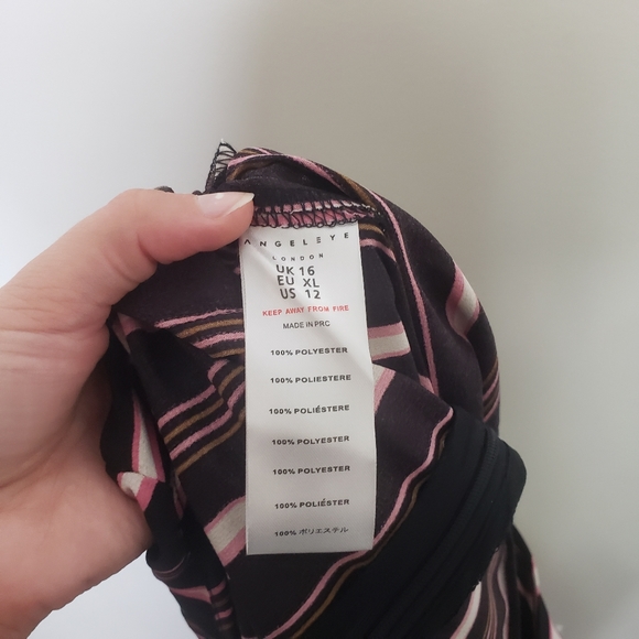 Angeleye London striped faux wrap jumpsuit 12 - Picture 6 of 7